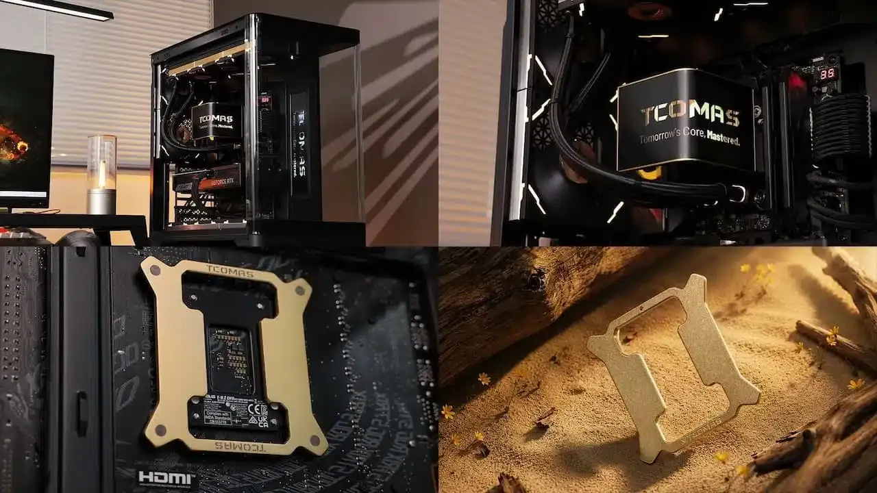 TCOMAS VIVUE: tản nhiệt nước AIO màn hình kép cho PC gaming