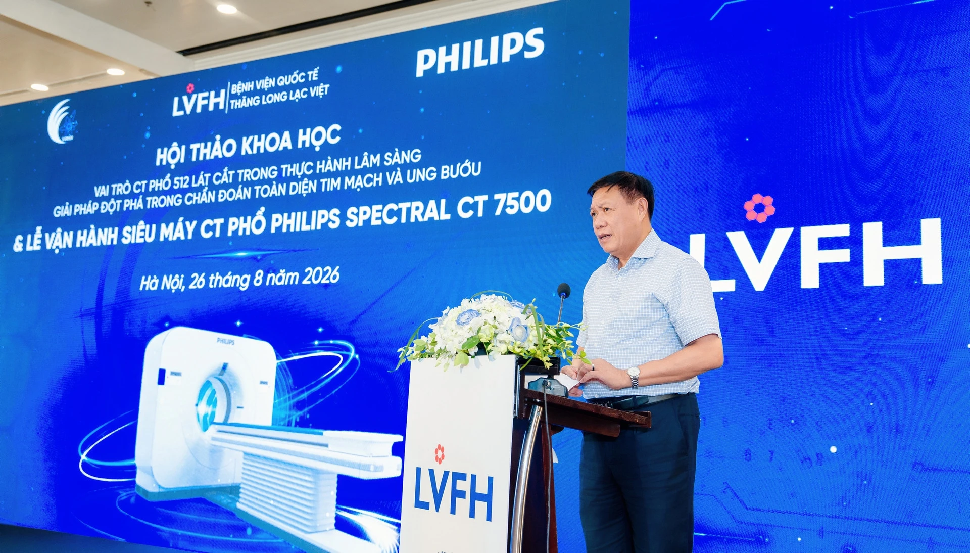 Máy CT phổ 512 lát cắt tích hợp AI: bước ngoặt chẩn đoán tại Thăng Long Lạc Việt