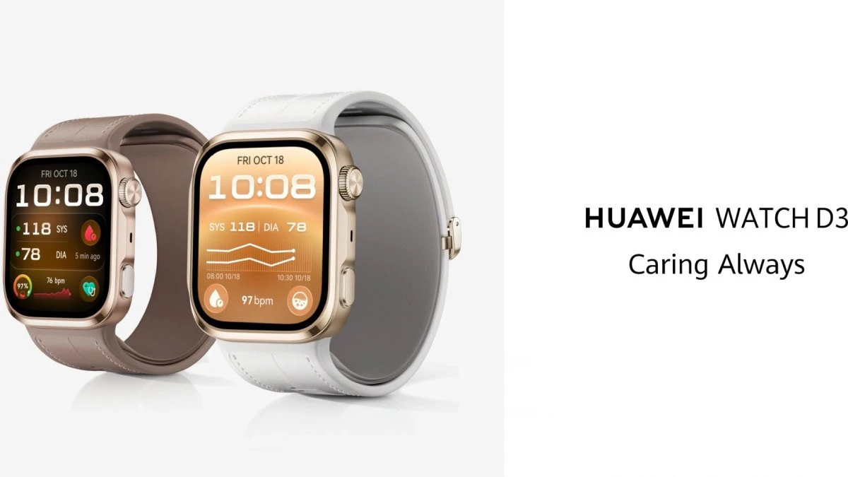 Huawei Watch D3 mỏng nhẹ, đo huyết áp chuẩn y tế: Đối thủ xứng tầm của Apple Watch?