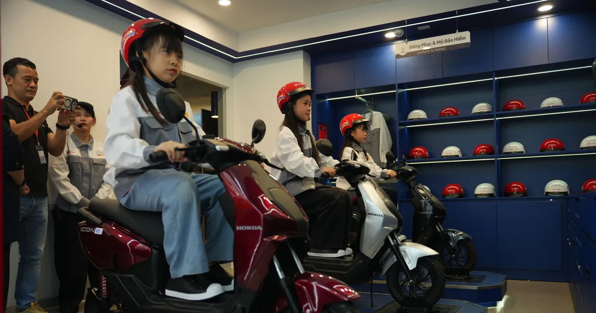 Trung tâm xe máy điện Honda tại KidZania: lớp học STEM trên bánh xe