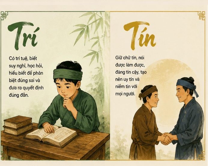 Nhân – Lễ – Nghĩa – Trí – Tín: Khung nuôi dạy con trong thời đại số