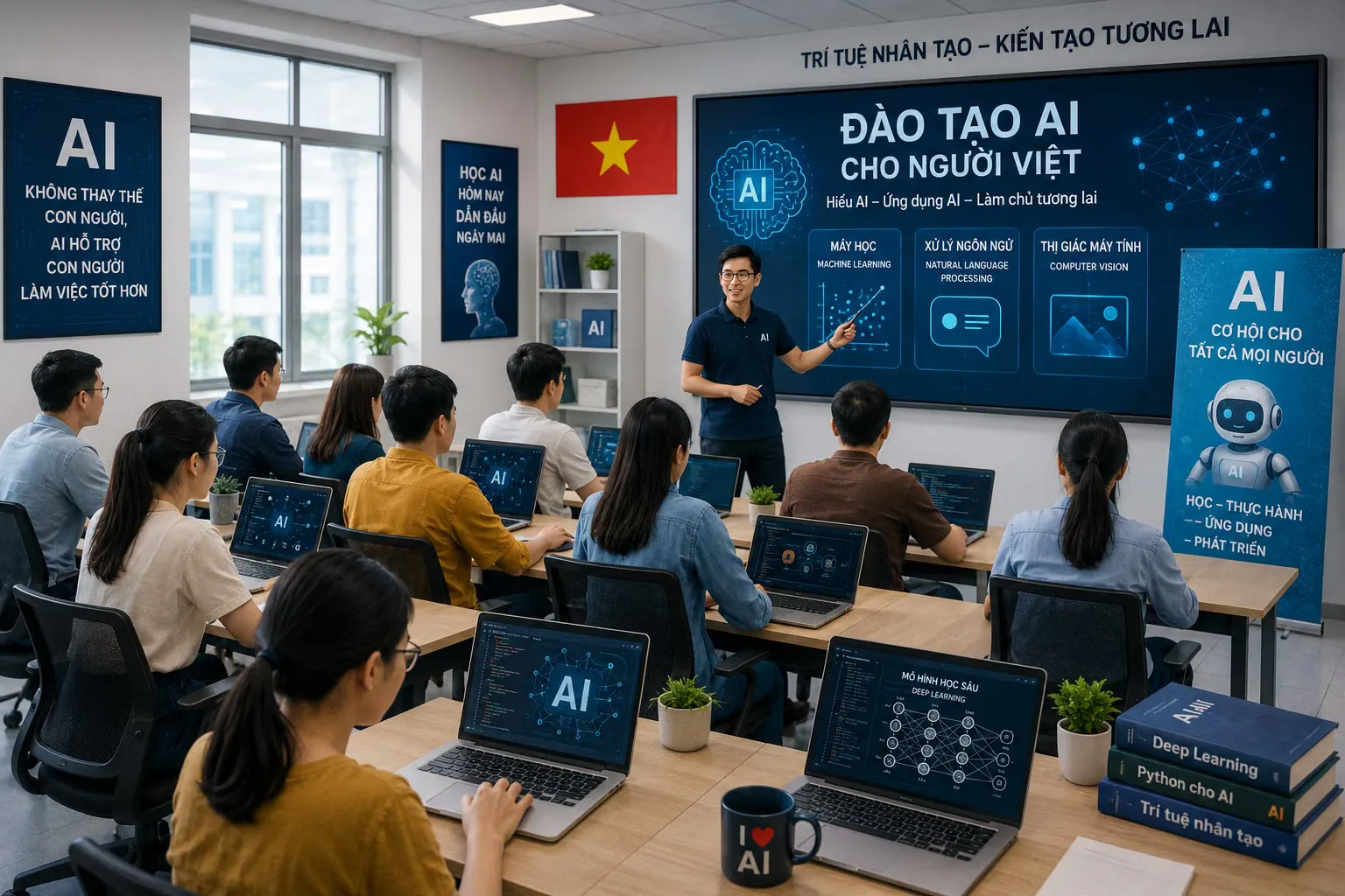 10 triệu lao động học AI: Mục tiêu lớn, rủi ro càng lớn