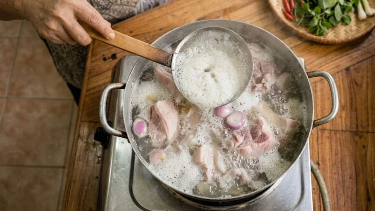 Vớt hay không vớt bọt khi luộc thịt: Quyết định nằm ở người cầm muôi