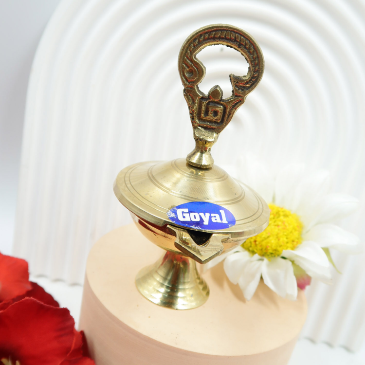 Brass Om Vilakku Oil Lamp