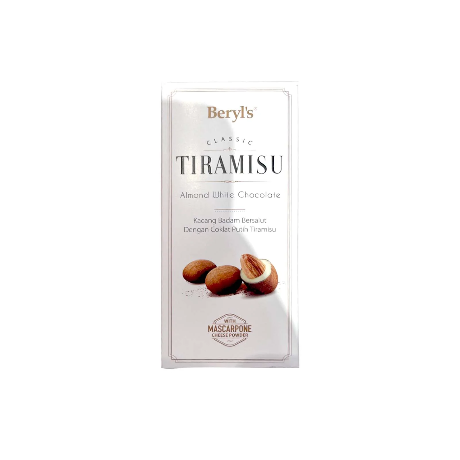 Beryl's Tiramisu Almond White Chocolate 200g