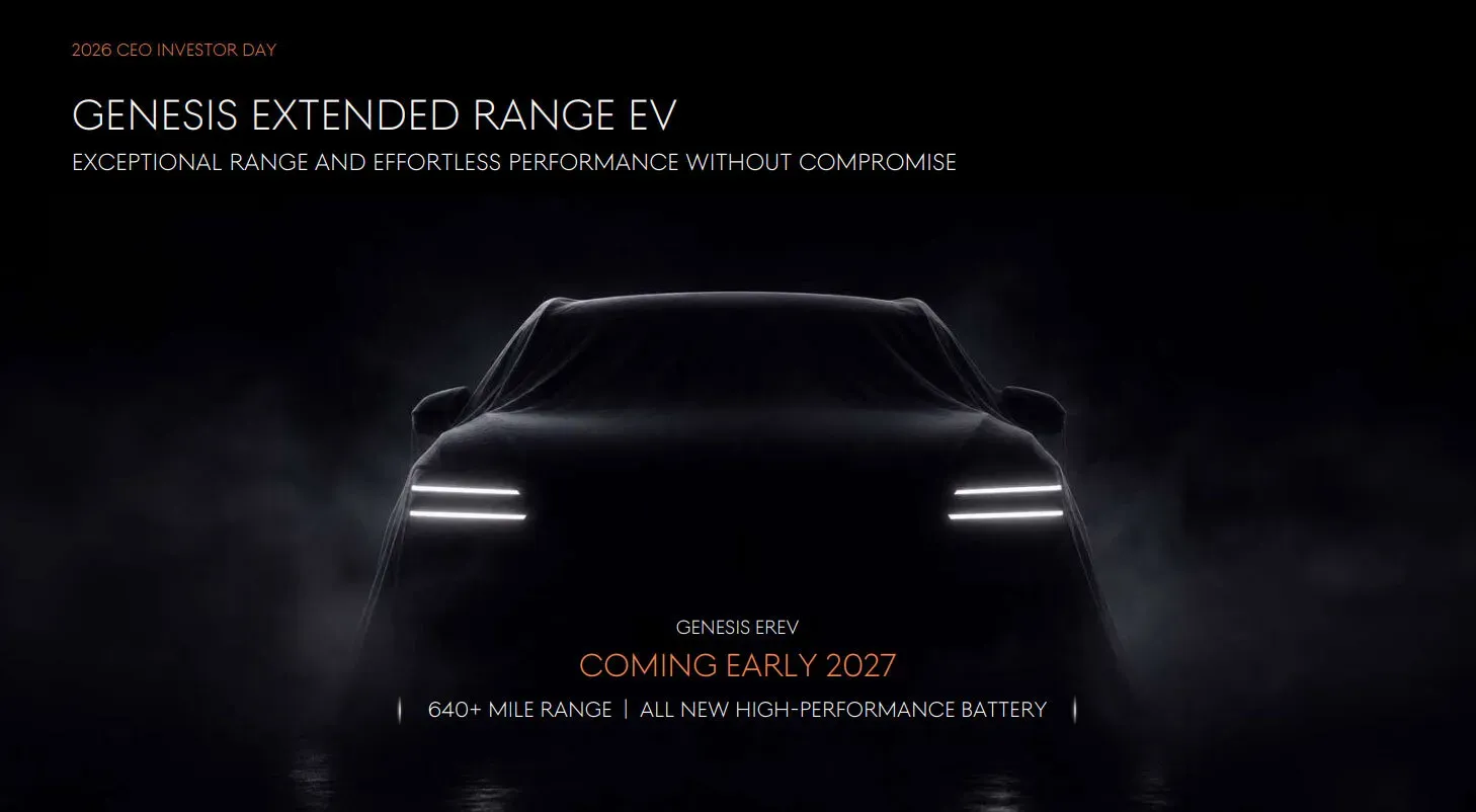 Genesis SUV EREV: Tầm hoạt động 1.030km và cuộc cách mạng xe sang điện
