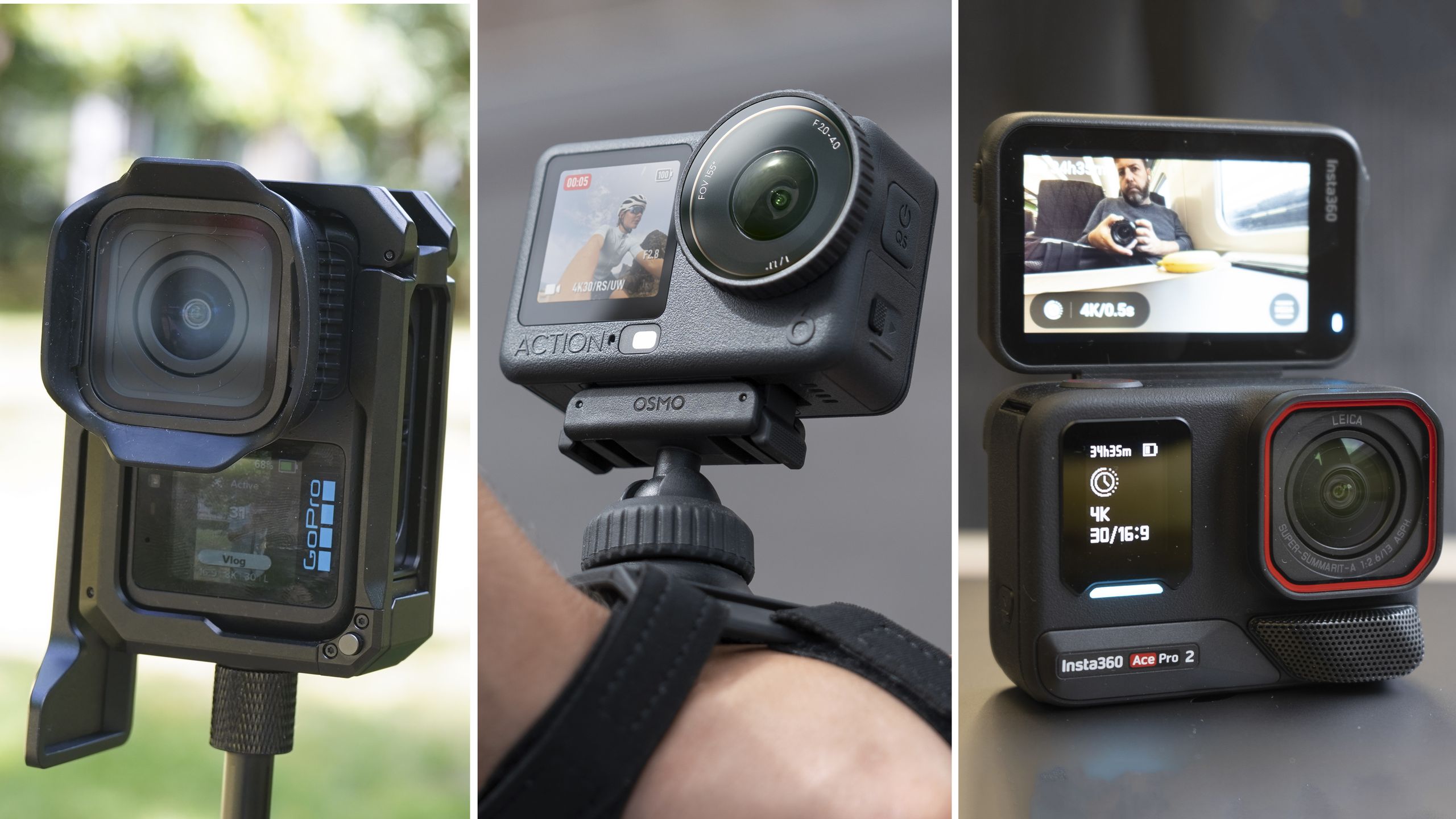 GoPro Mission 1 Pro vs DJI Osmo Action 6 vs Insta360 Ace Pro 2: Máy quay hành động nào đáng mua?