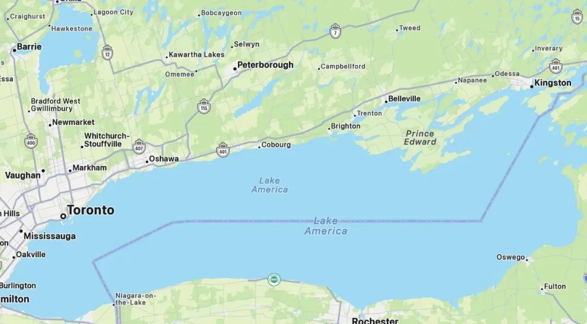 Google Maps và Apple Maps đổi tên Hồ Ontario: cuộc chơi quyền lực trên bản đồ kỹ thuật số