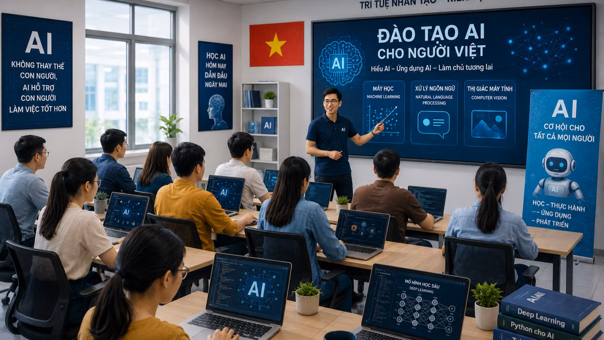 Đưa kỹ năng AI đến 10 triệu lao động: Khả thi nhưng không tự động