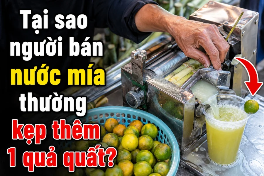 Tại sao nước mía ép luôn kèm quất và khi nào nên dùng chanh