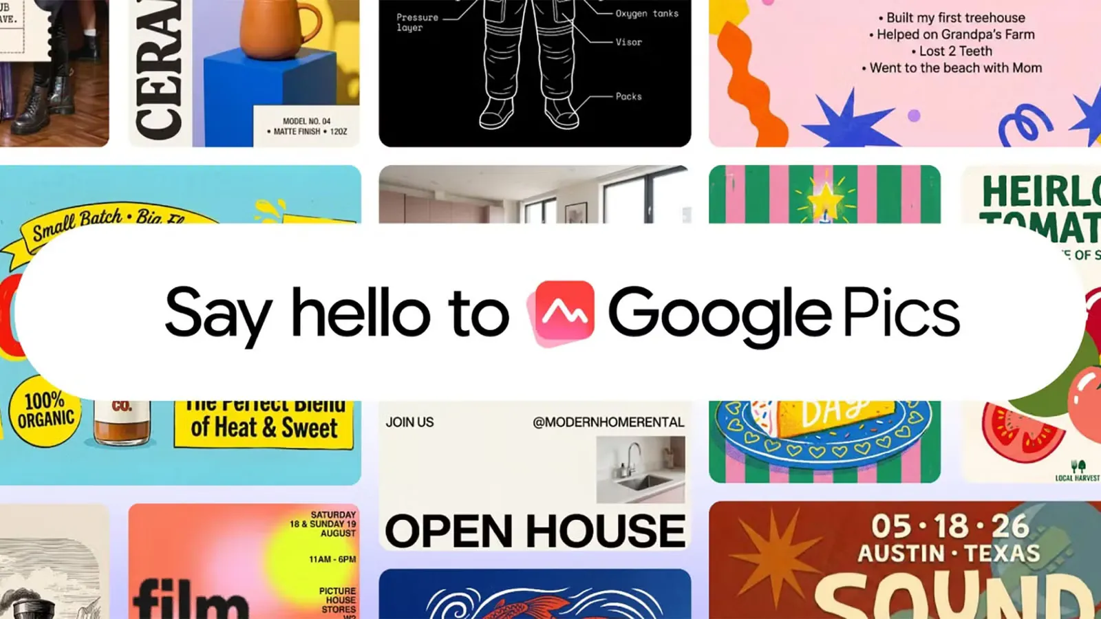 Google Pics: Công cụ AI đồ họa mới thách thức Canva