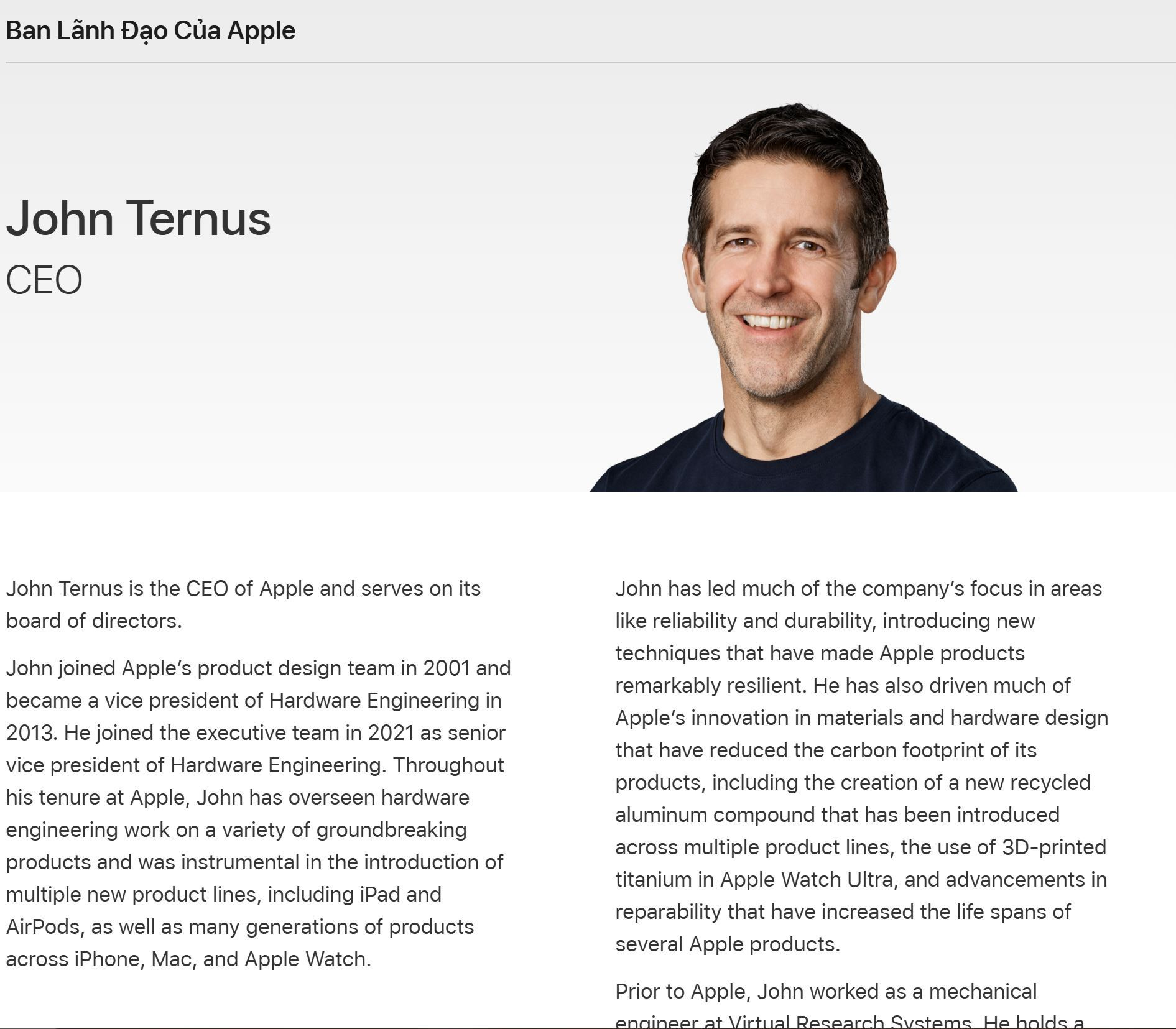 John Ternus trở thành CEO mới của Apple: Kỷ nguyên phần cứng lên ngôi?