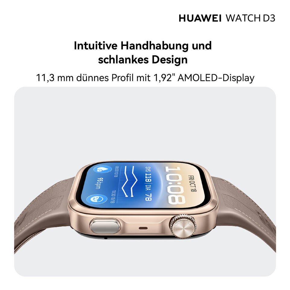 Huawei Watch D3: smartwatch đo huyết áp đủ sức thay máy truyền thống?