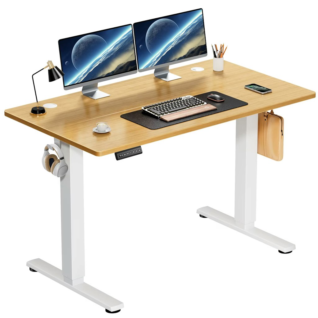 Bàn đứng giá rẻ và đèn LED bàn làm việc: deal nâng cấp setup dưới 2 triệu đồng
