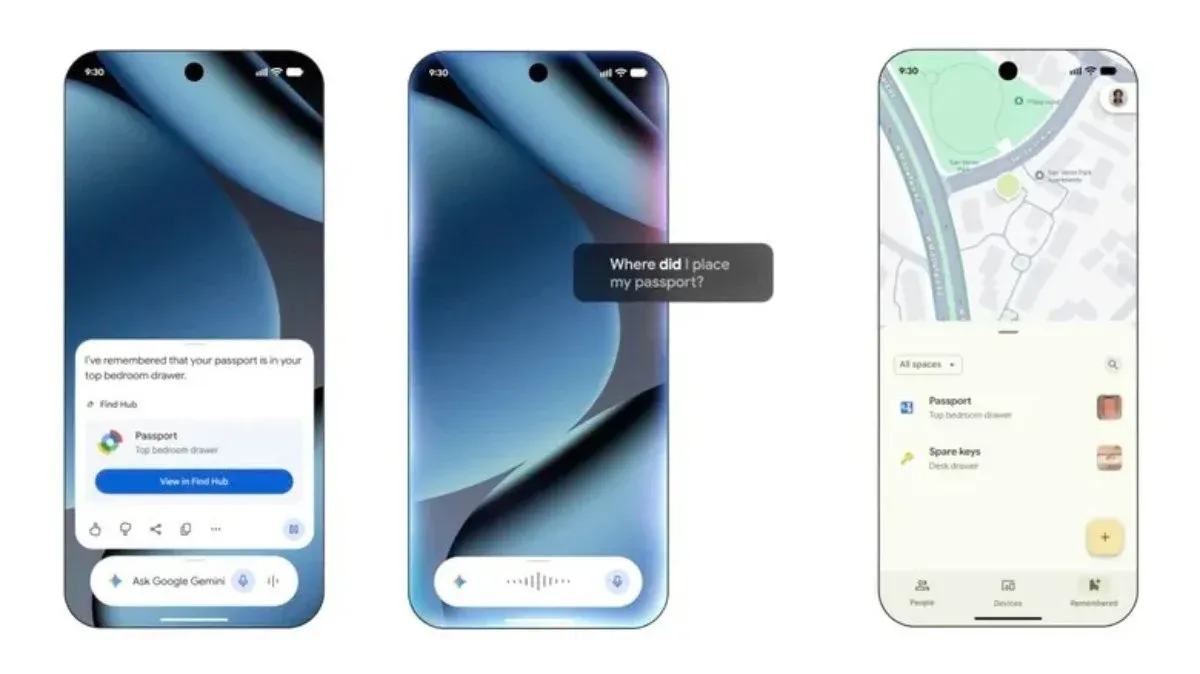 Android nâng cấp Gemini Find Hub: AI nhớ đồ và chống say xe