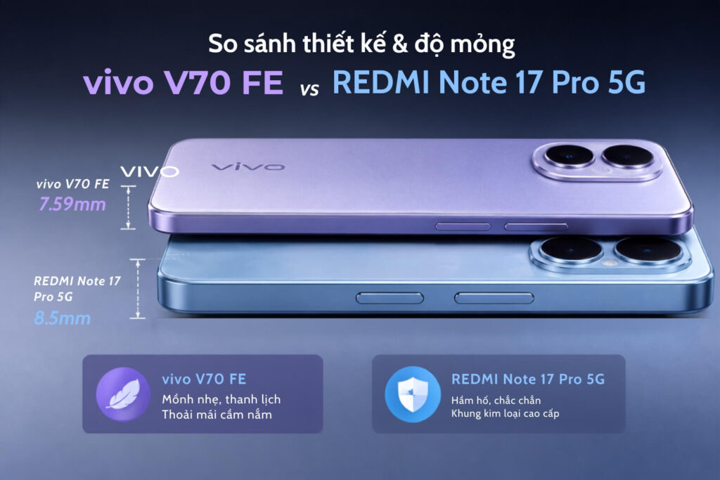 Redmi Note 17 Pro 5G đấu tứ phía: chọn máy nào mới “đáng tiền”?