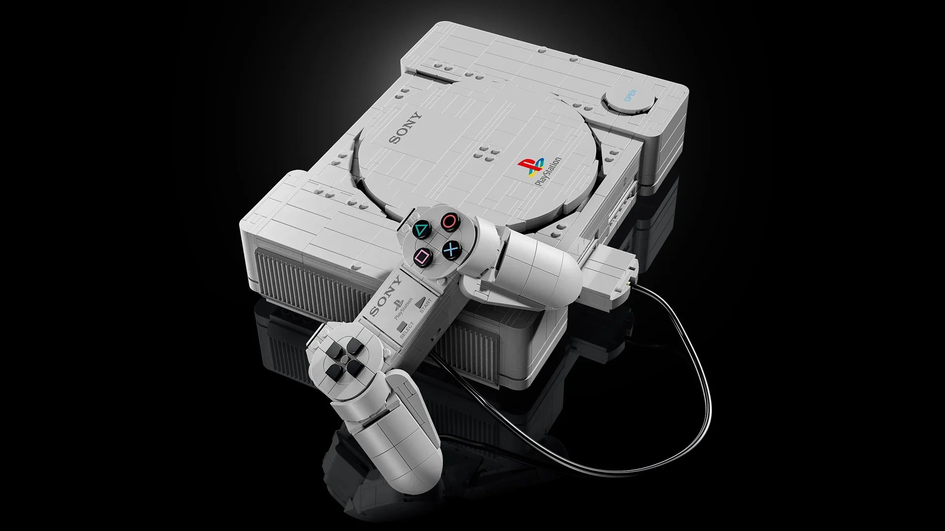 Bina Konsol PlayStation Klasik Dengan Set LEGO PlayStation