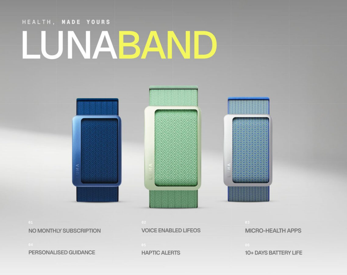 Luna Band ra mắt toàn cầu: thiết bị đeo không màn hình thách thức mô hình subscription