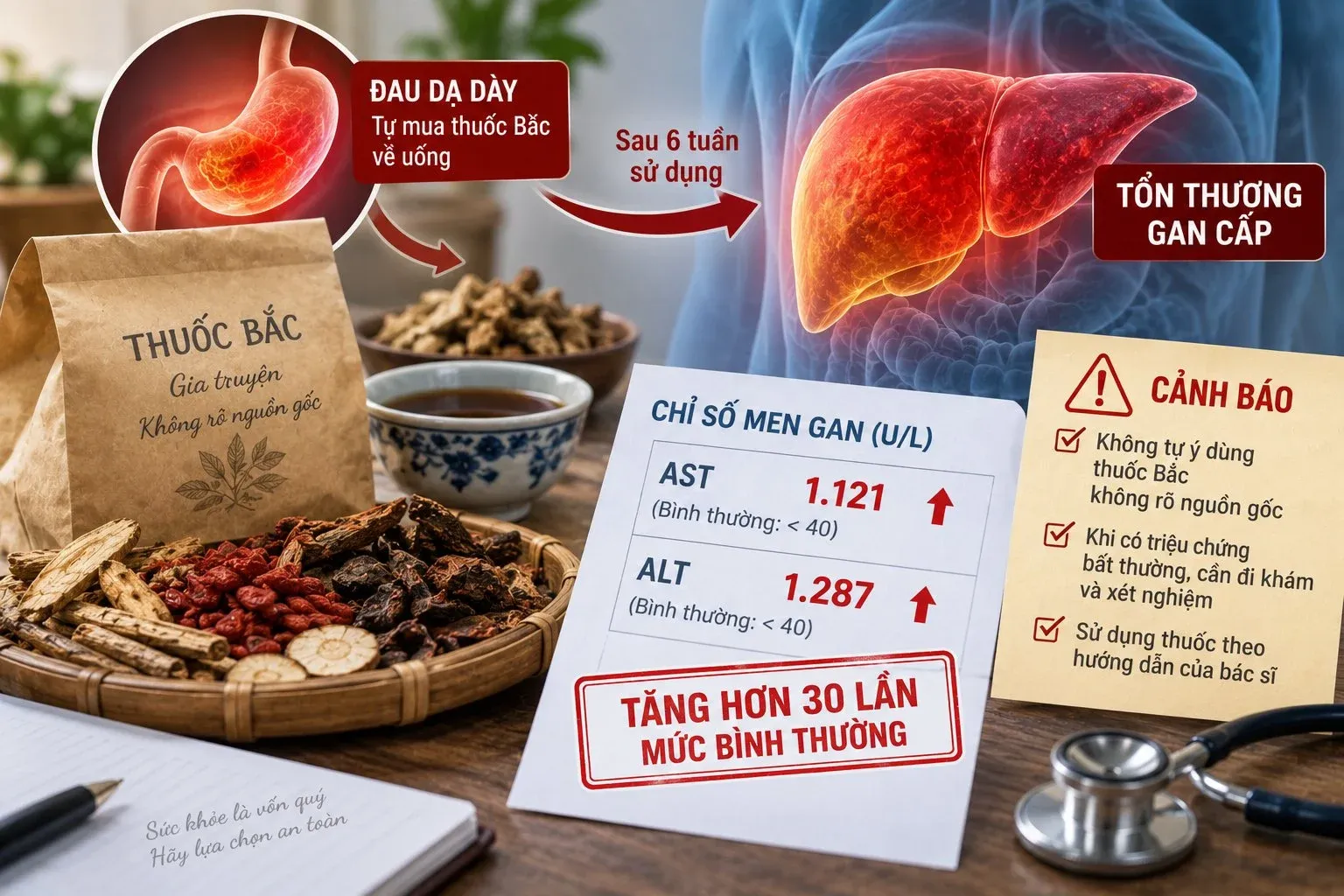 Tự ý uống giảm đau, hạ sốt: Cái giá âm thầm của ngộ độc paracetamol
