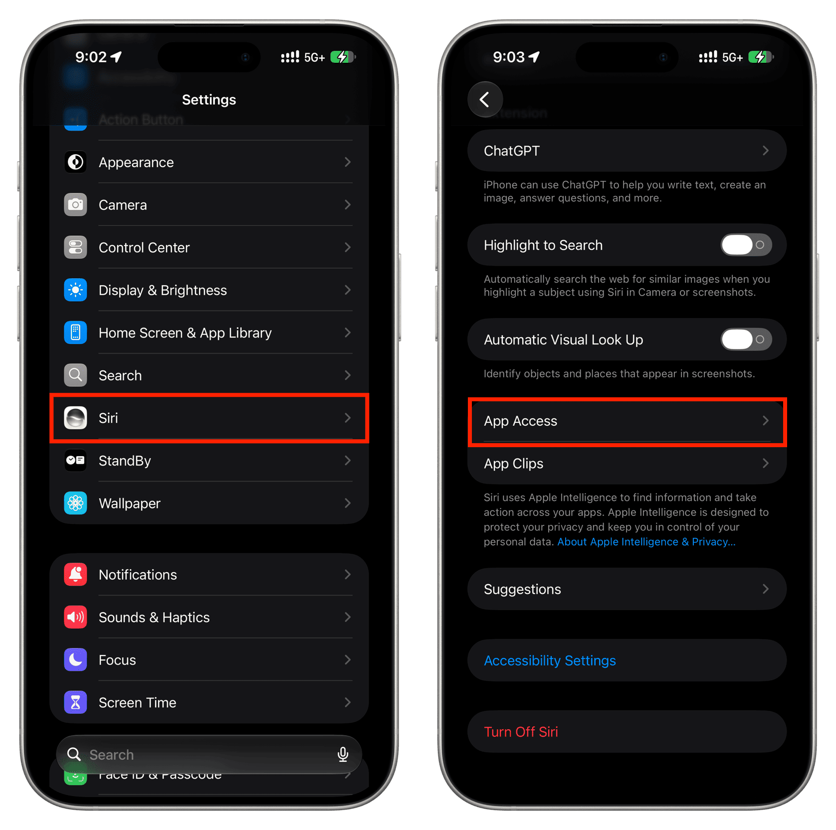 Kiểm soát thông báo và quyền riêng tư Siri trên iPhone