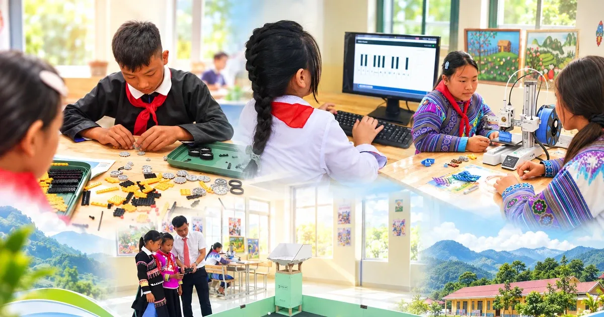 Phòng học STEM hiện đại đến vùng sâu, vùng xa: Cơ hội đảo chiều bất bình đẳng cho học sinh thiểu thế
