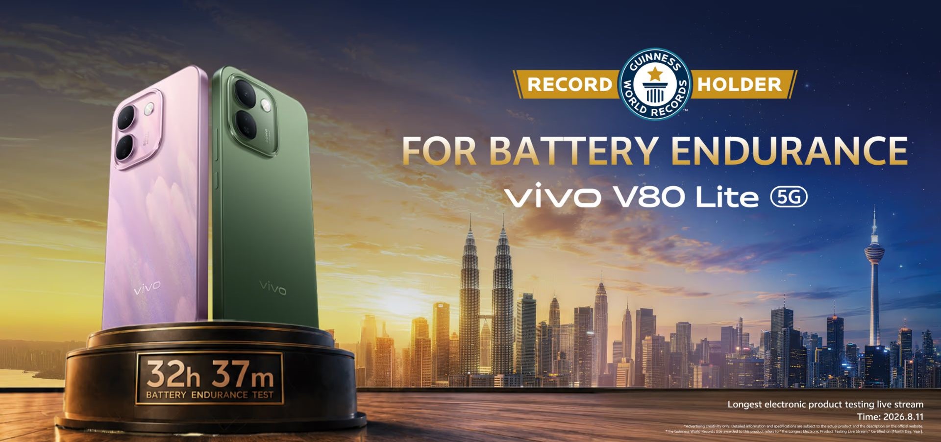 Vivo V80 Lite 5G: Bateri 10,000mAh dan Ketahanan Gred Tentera