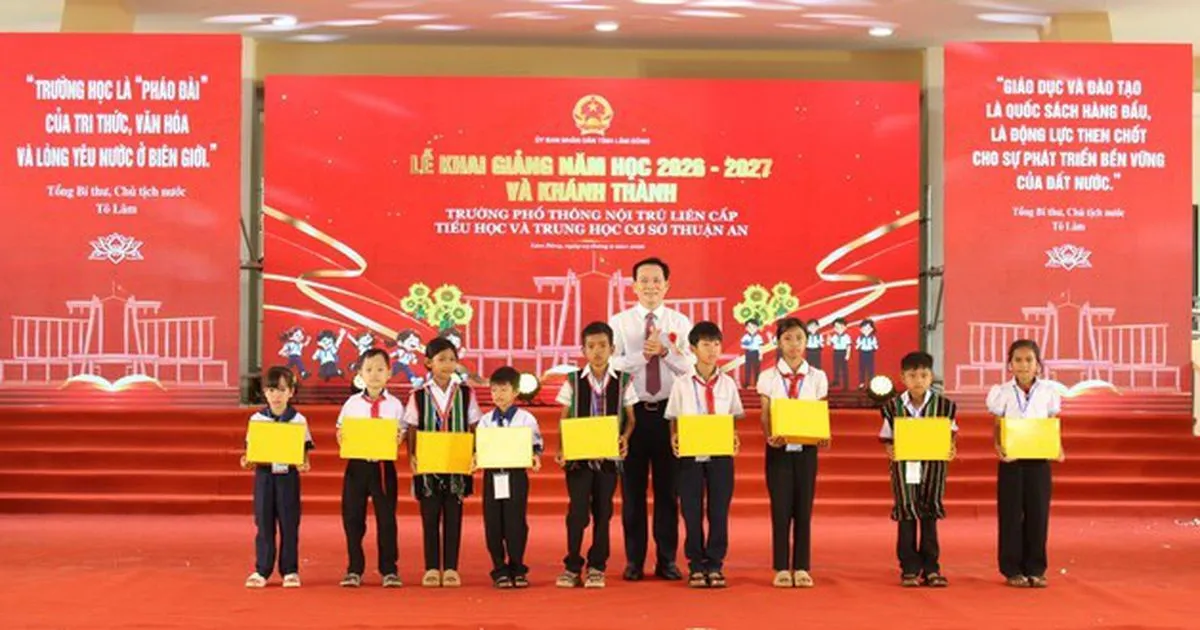 Trường nội trú vùng biên Lâm Đồng khánh thành: bước ngoặt cho học sinh vùng sâu