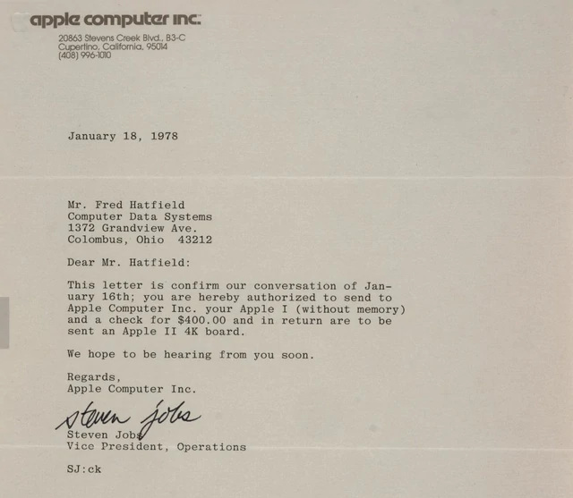 Apple-1 có chữ ký Wozniak được đấu giá: khi máy tính trở thành di sản