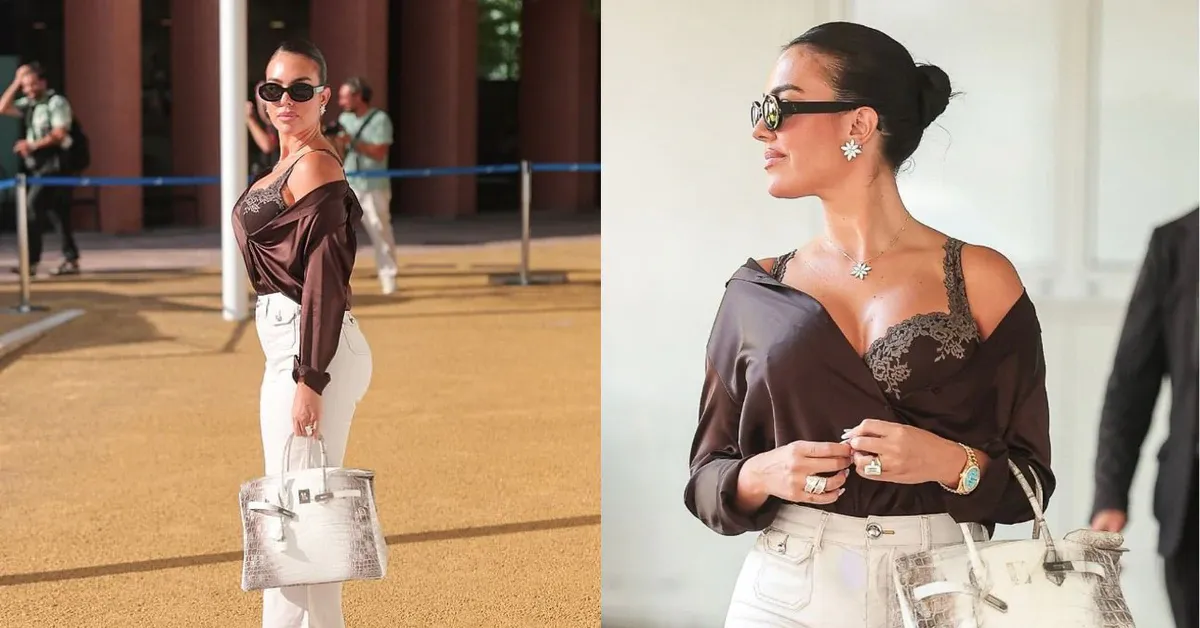 Georgina Rodriguez tại Venice: Gucci, kim cương và nghệ thuật tiết chế