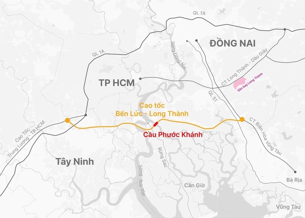 Cao tốc 57,8 km nối miền Tây với sân bay Long Thành: cú hích kết nối vùng