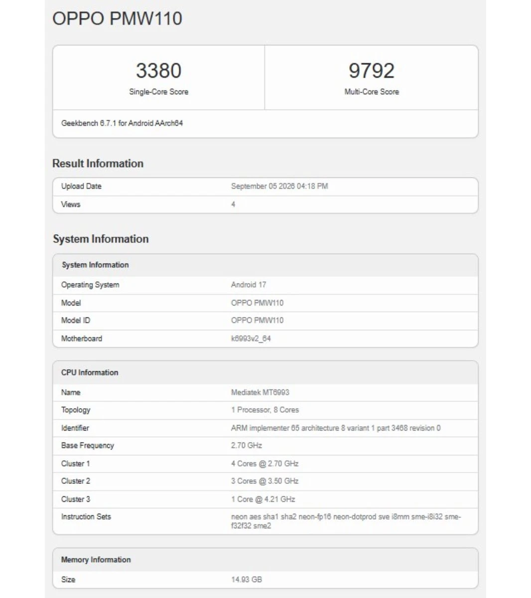 OPPO Find X10 Geekbench: Dimensity 2nm liệu có đủ mạnh để lên đỉnh flagship?