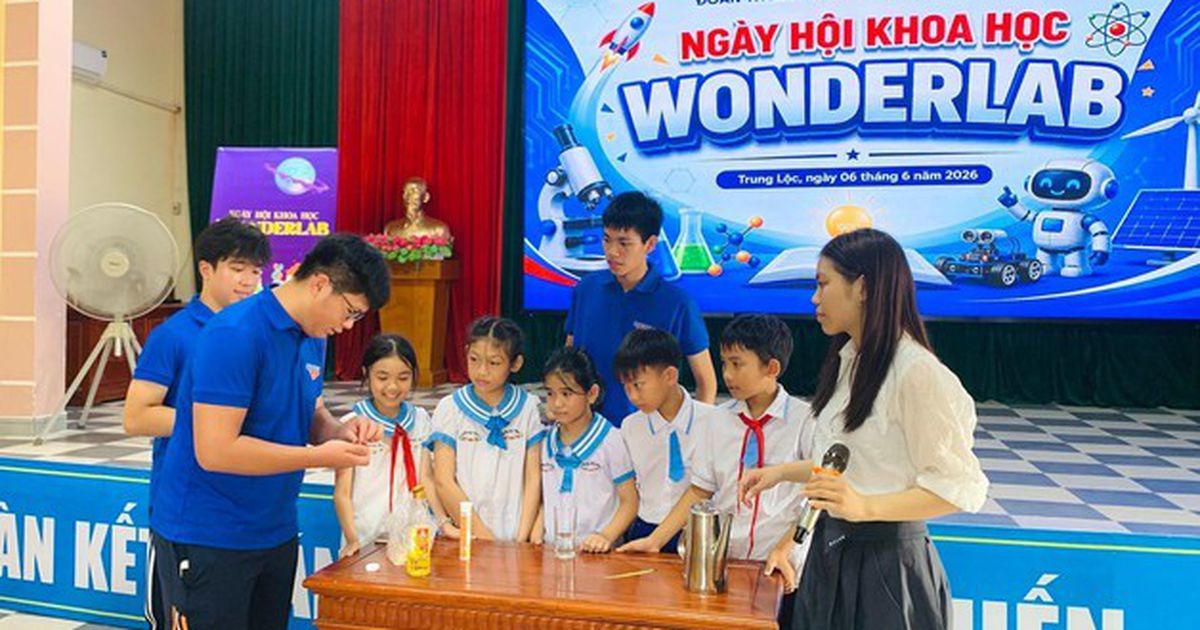 Học sinh trường chuyên mang khoa học thực hành đến vùng sâu