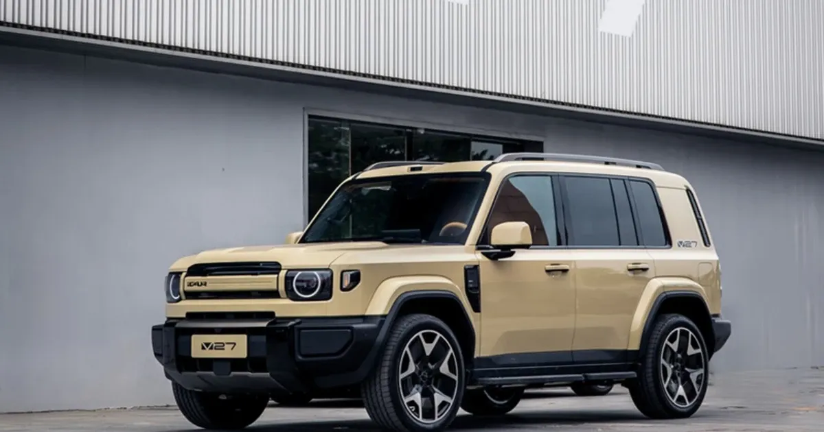 iCaur V27 EREV: SUV hybrid sạc điện thách thức Prado và Model Y
