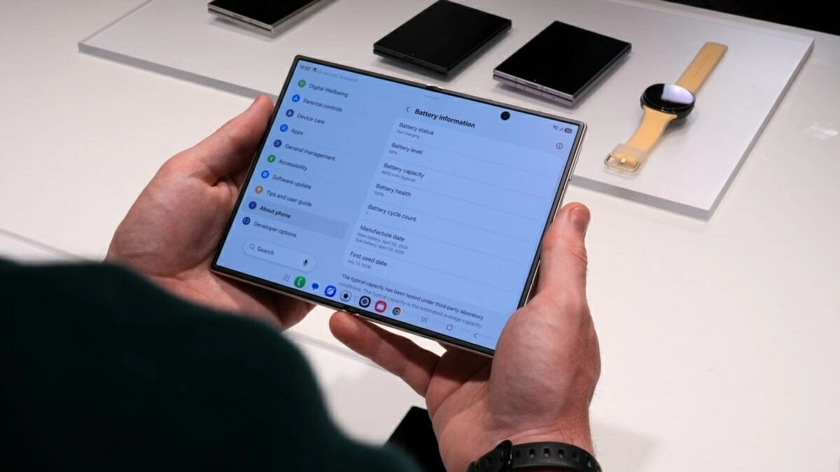 Pin Galaxy Z Fold8 an toàn đến mức nào với công nghệ silicon-carbon?