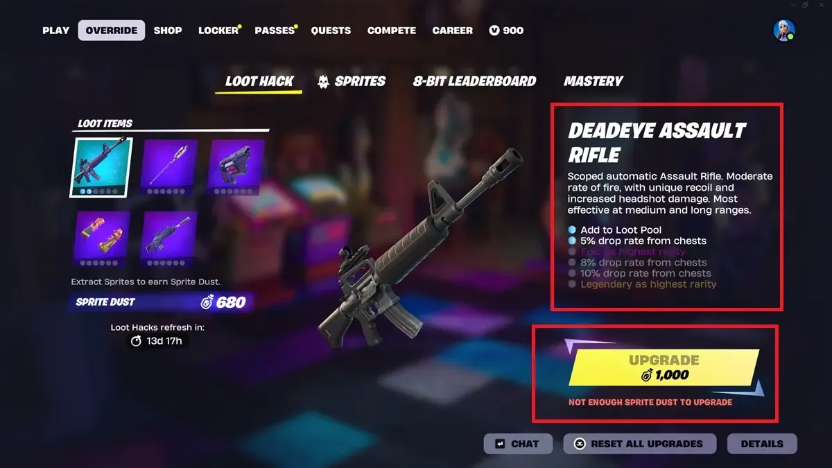Hướng dẫn mở khóa Loot Hacks Fortnite và tối ưu kho đồ