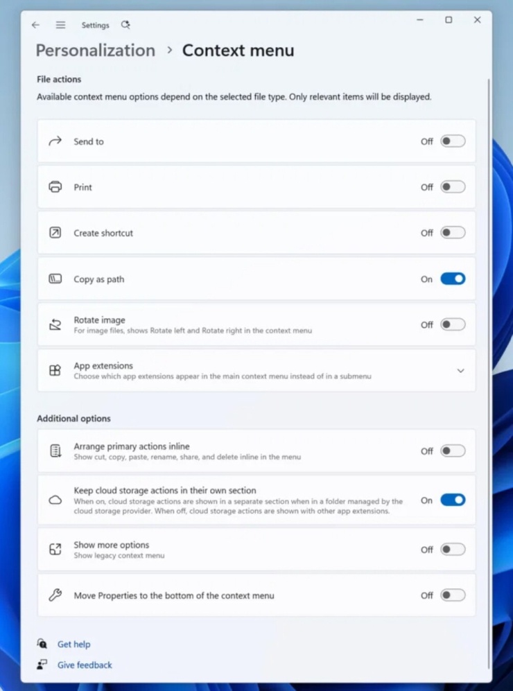 File Explorer được thiết kế lại: menu chuột phải thông minh và tùy chỉnh sâu