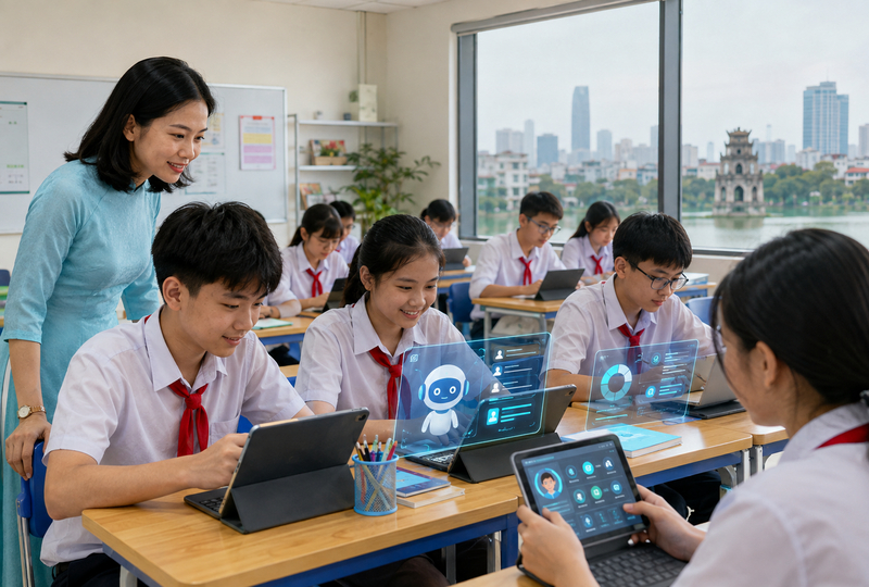 Gia sư AI 24/7 và bước ngoặt hệ sinh thái giáo dục thông minh Hà Nội