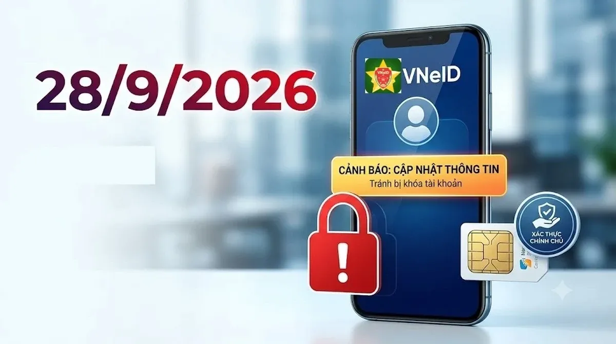 VNeID sắp bị khóa tự động: Kiểm tra ngay số điện thoại trước 28/9