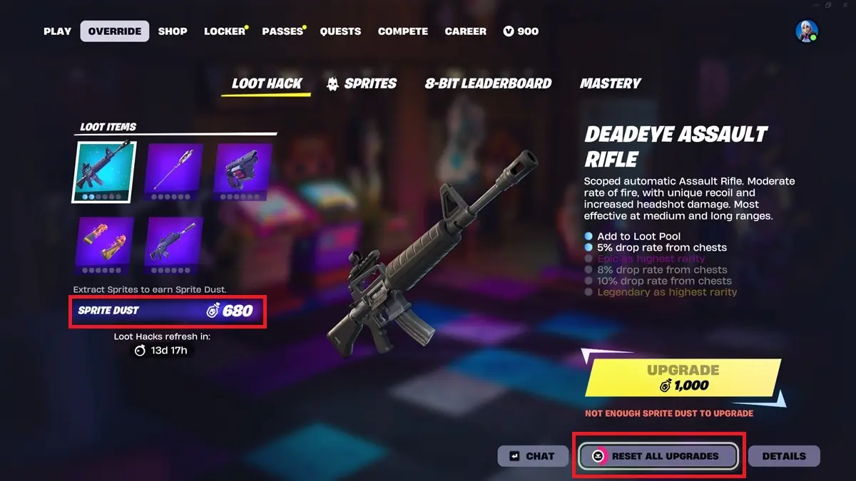 Loot Hacks trong Fortnite: Hướng dẫn mở khóa và tối ưu hóa kho đồ Chapter 7 Season 4