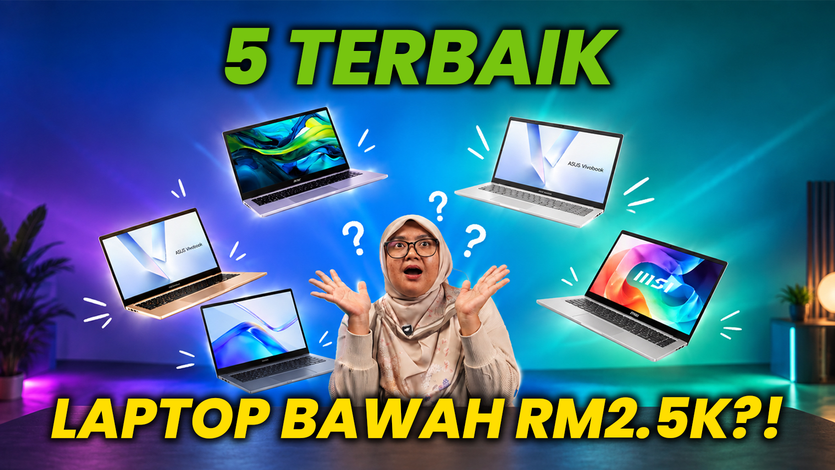 Laptop Berkualiti di Bawah RM2,500 untuk Pelajar dan Pekerja
