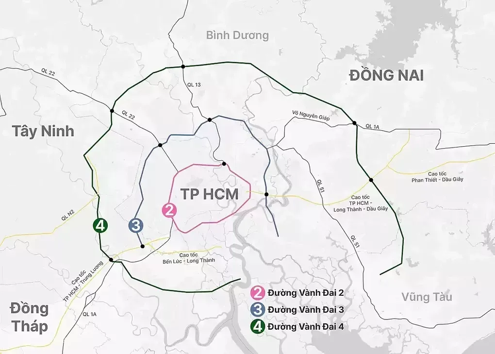 Hai tuyến vành đai mới TP.HCM: bước ngoặt kết nối Đông Nam Bộ – Tây Nguyên