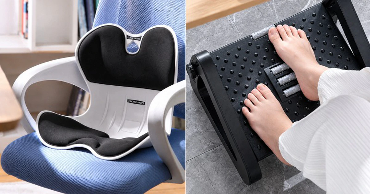 Phụ kiện ergonomic giá rẻ giúp giảm đau cổ vai gáy cho dân văn phòng