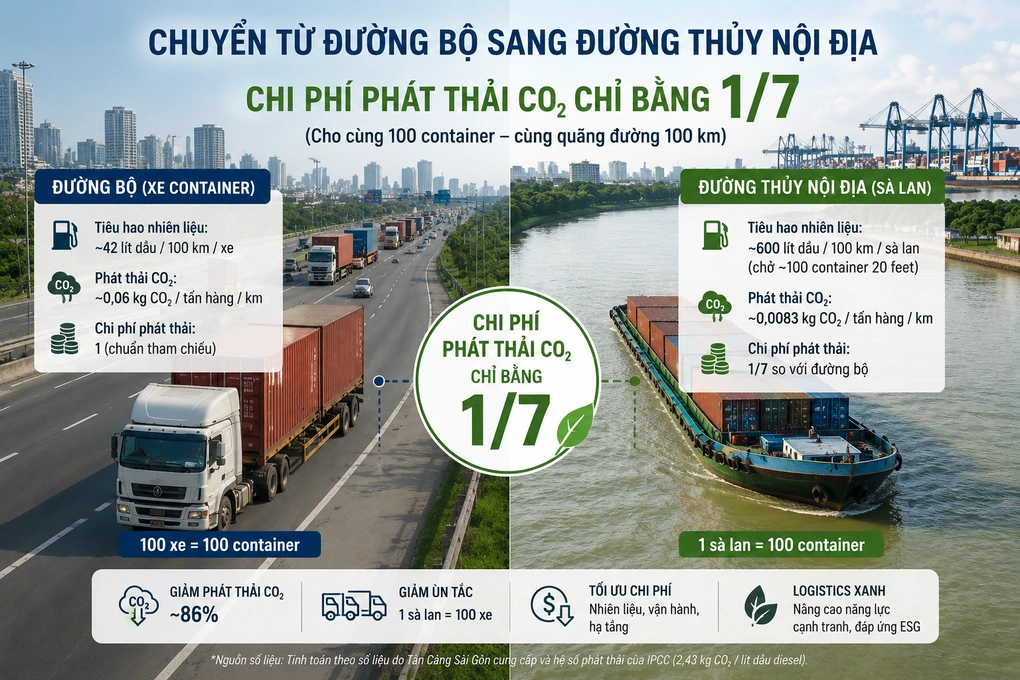 Cảng TP.HCM xanh hóa logistics để thành trung tâm Đông Nam Á