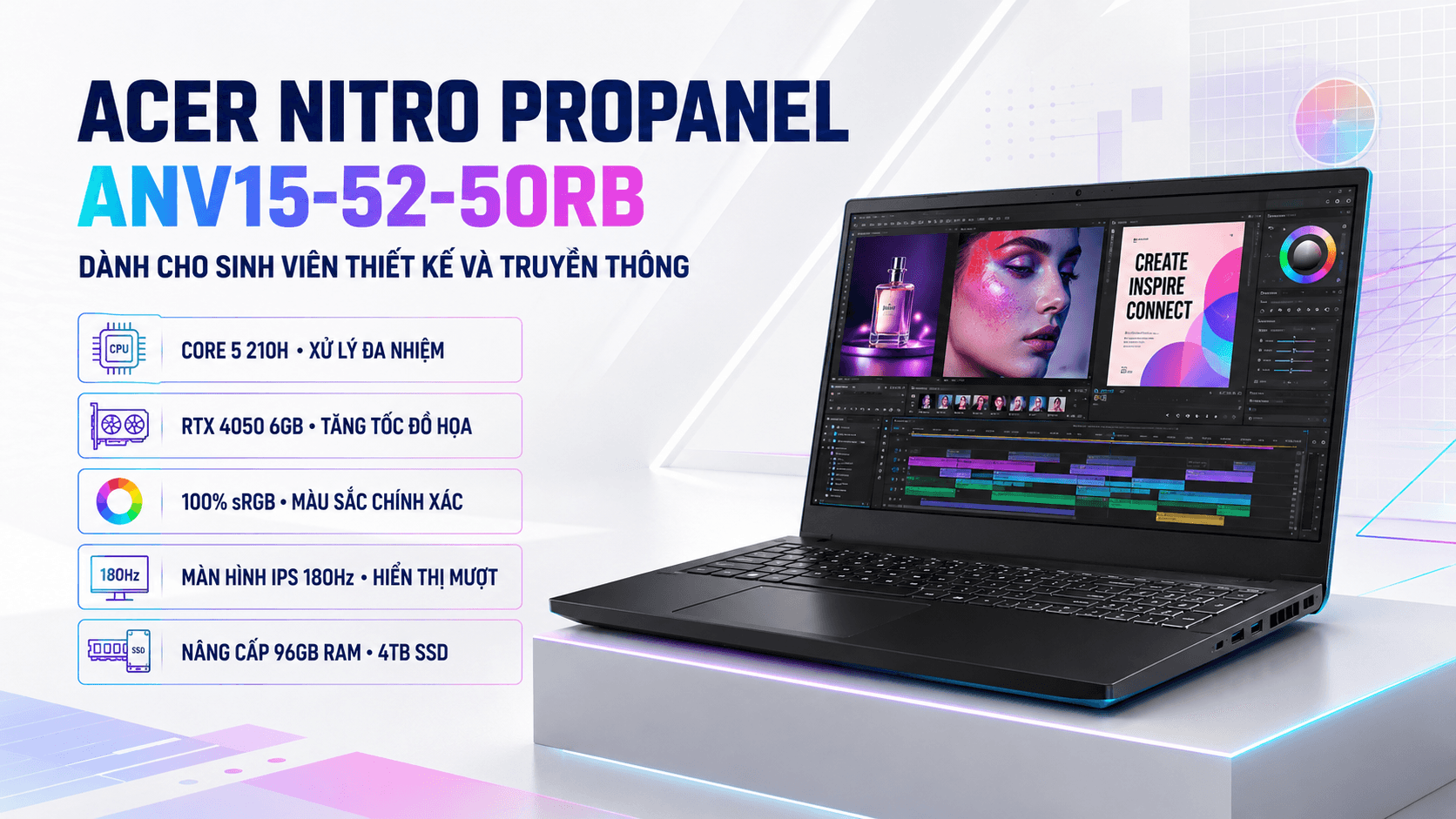 Laptop Acer RTX 4050 cho sinh viên: chọn đúng theo ngành học