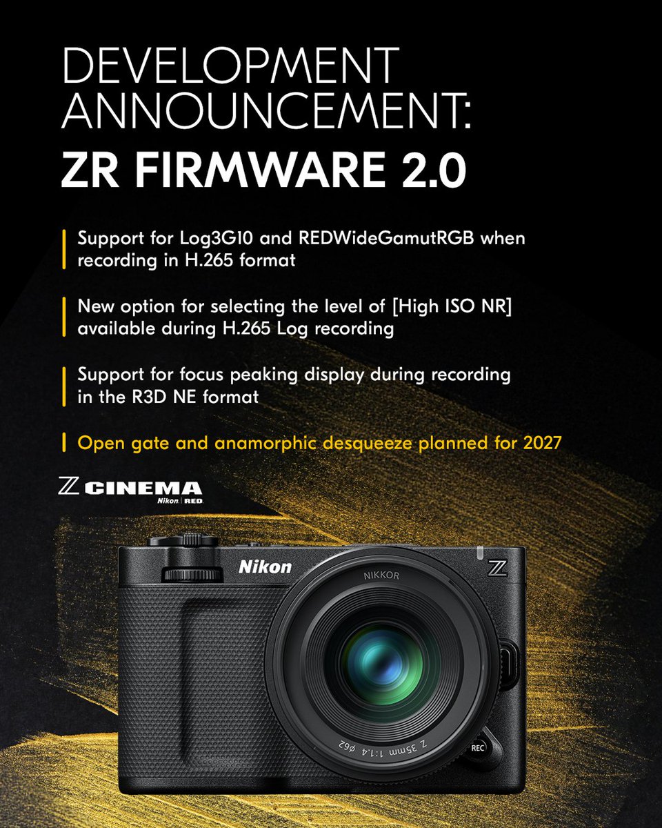 Nikon ZR Firmware 2.0: Bước Nhảy Điện Ảnh Với Log3G10, H.265 Và Open Gate