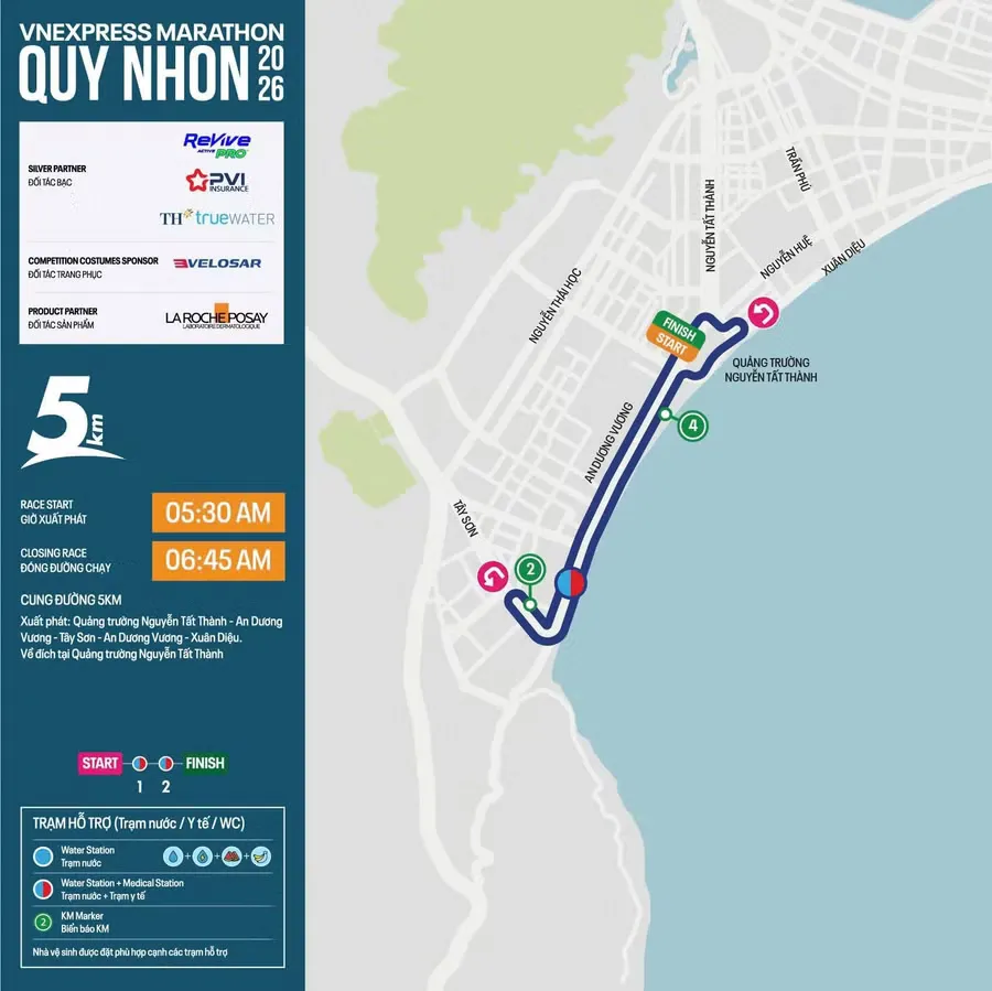 VnExpress Marathon Quy Nhơn: Hướng dẫn ba cự ly, cung đường ven biển và lưu ý trước ngày xuất phát