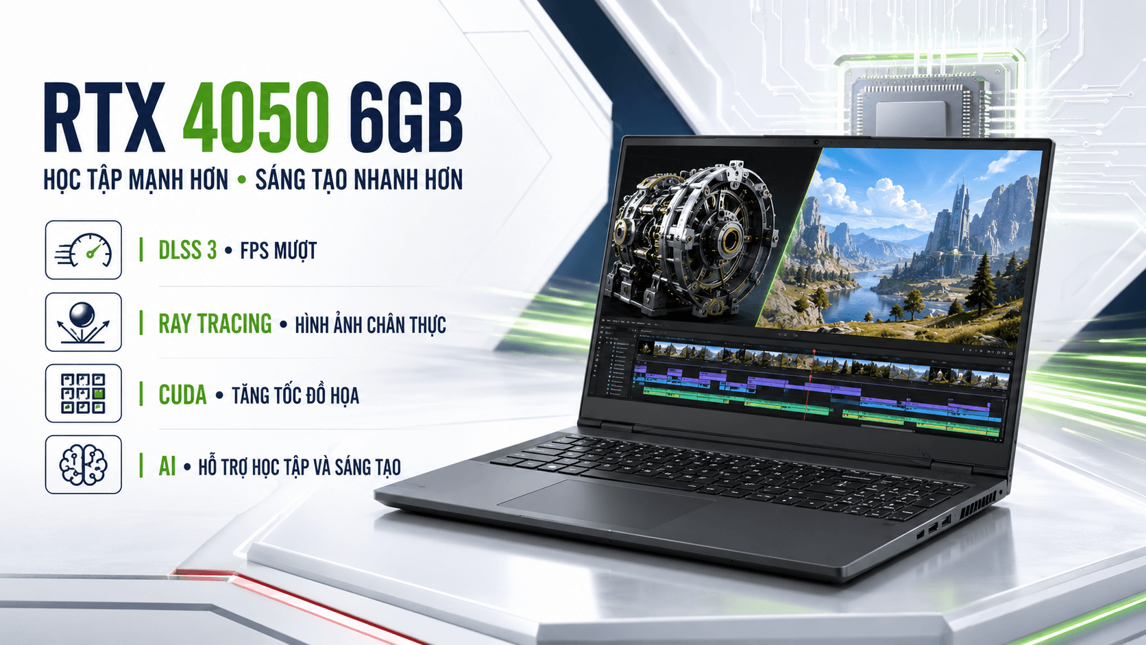 Laptop Acer RTX 4050 cho sinh viên: chọn đúng theo ngành học