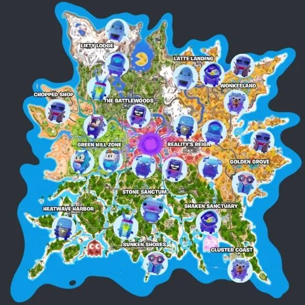 Hướng dẫn thu thập toàn bộ Loot Hacker Sprites trong Fortnite