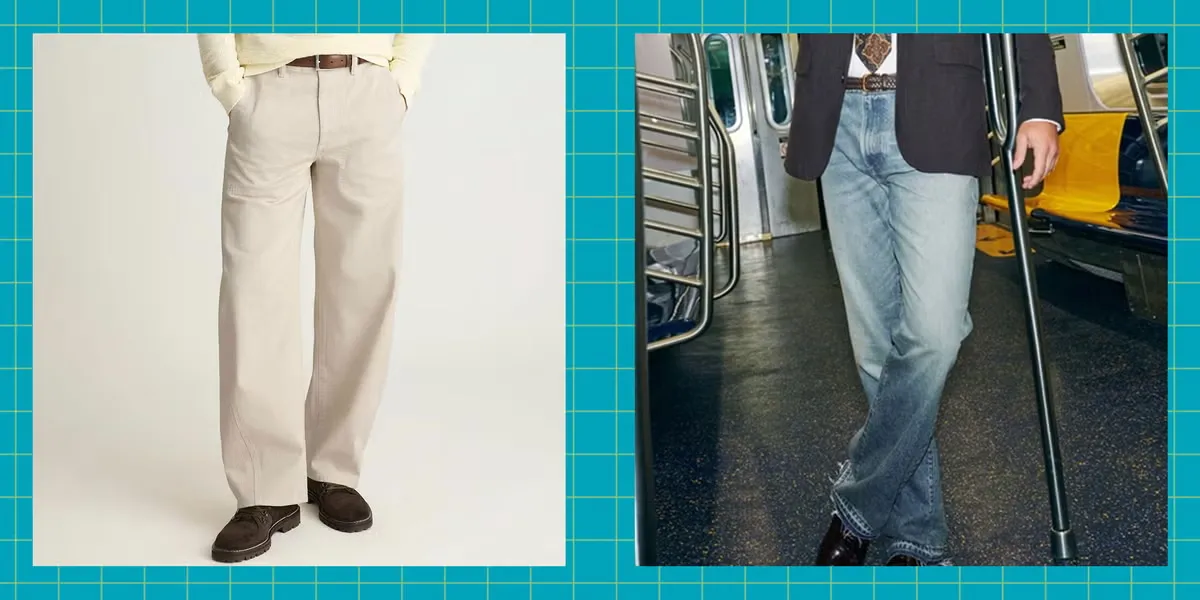 Quần jeans ống rộng và straight-leg thống trị mùa thu