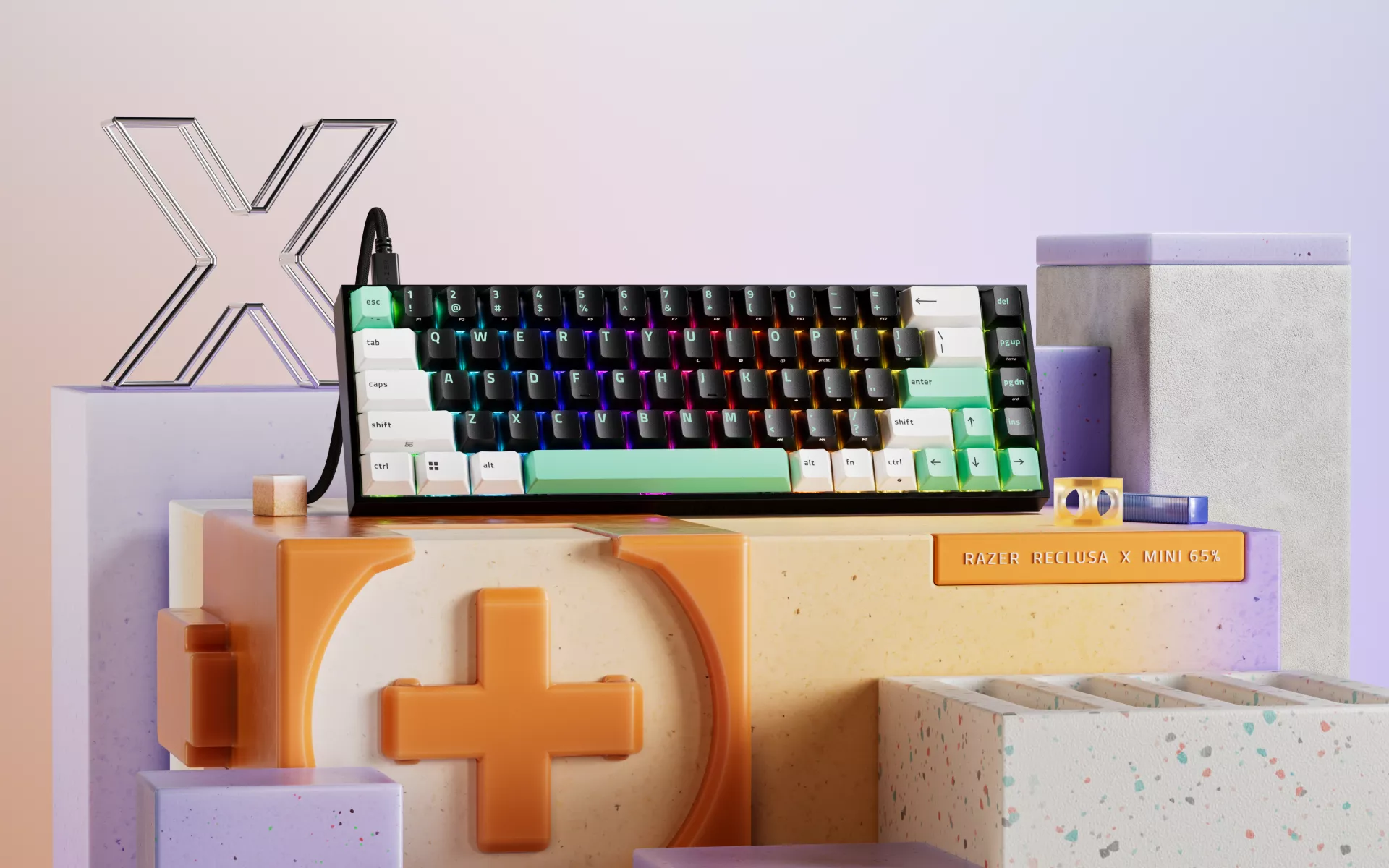 Razer Reclusa X Mini 65%: hot-swap cơ học giá rẻ cho game thủ